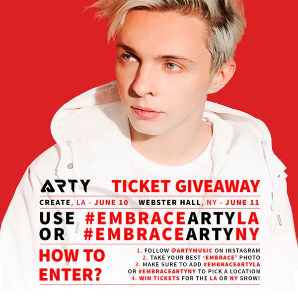 arty ticket giveaway