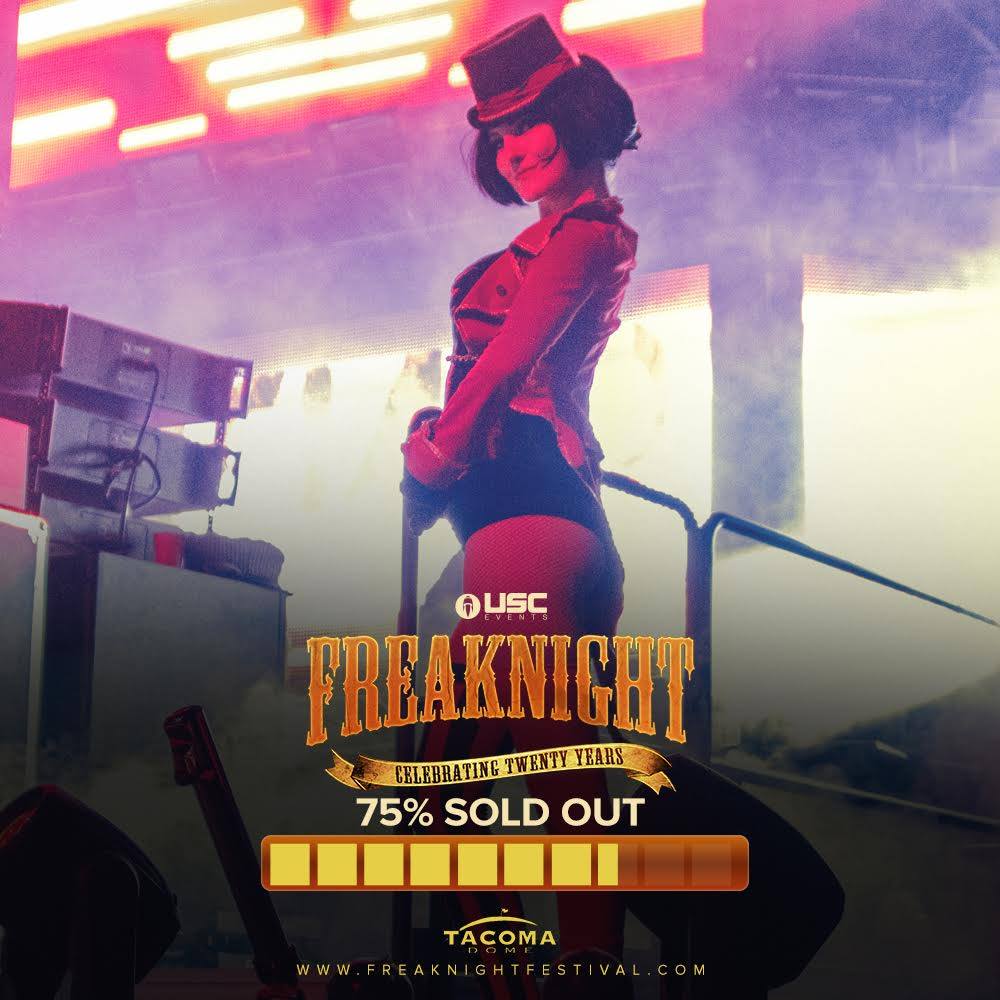 Freak Night Festival 75% Sold Out