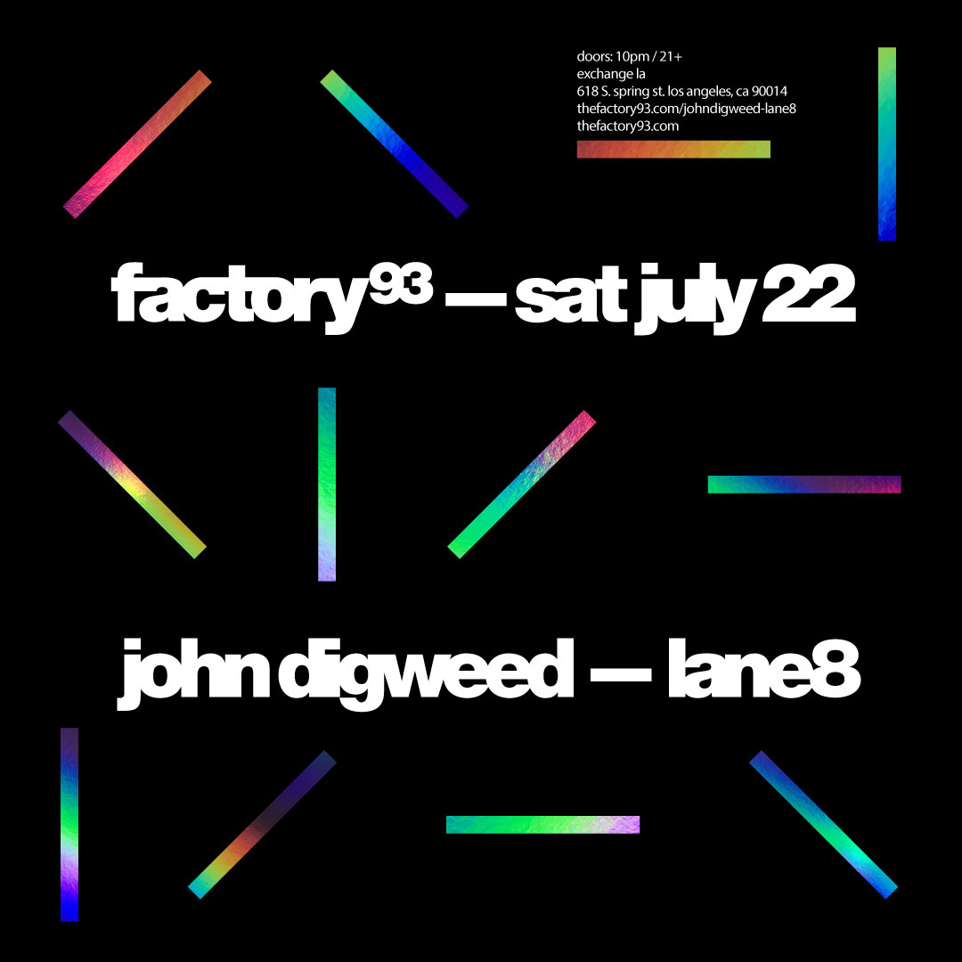 John Digweed Flier