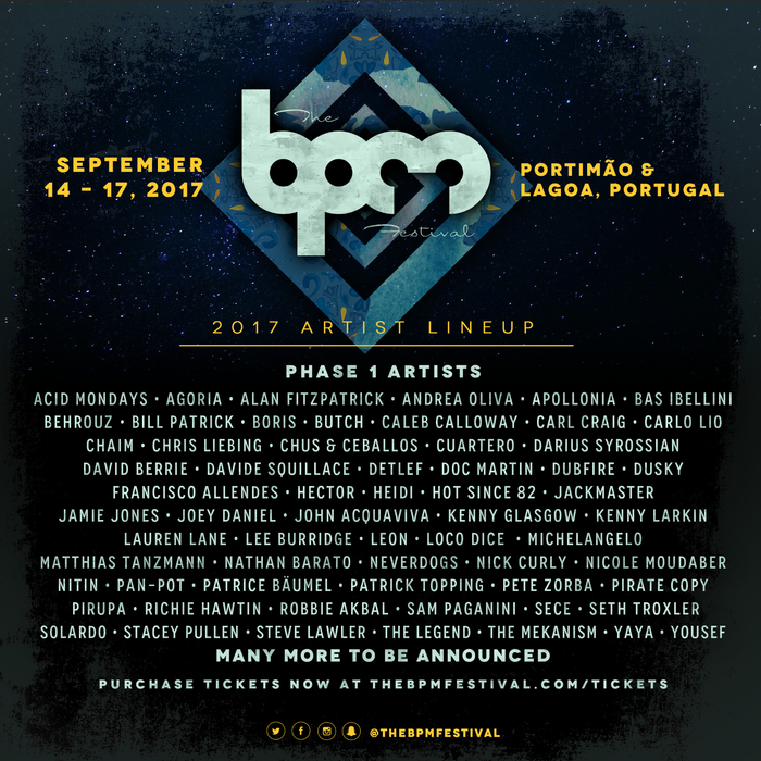 The BPM Festival Flier