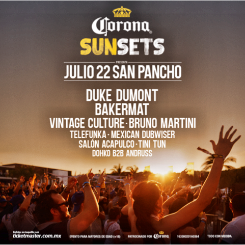 Corona Sunsets Mexico Flier
