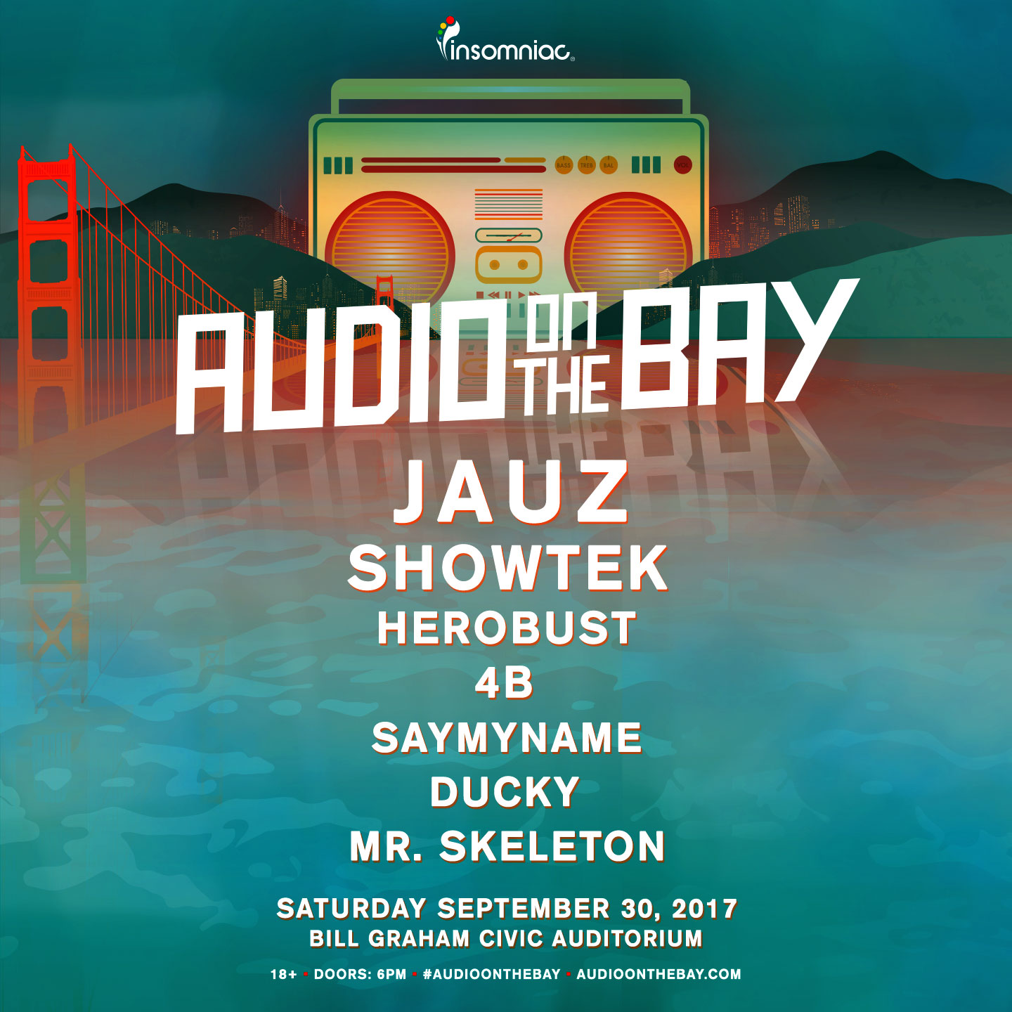 Audio on the Bay 2017 Flier