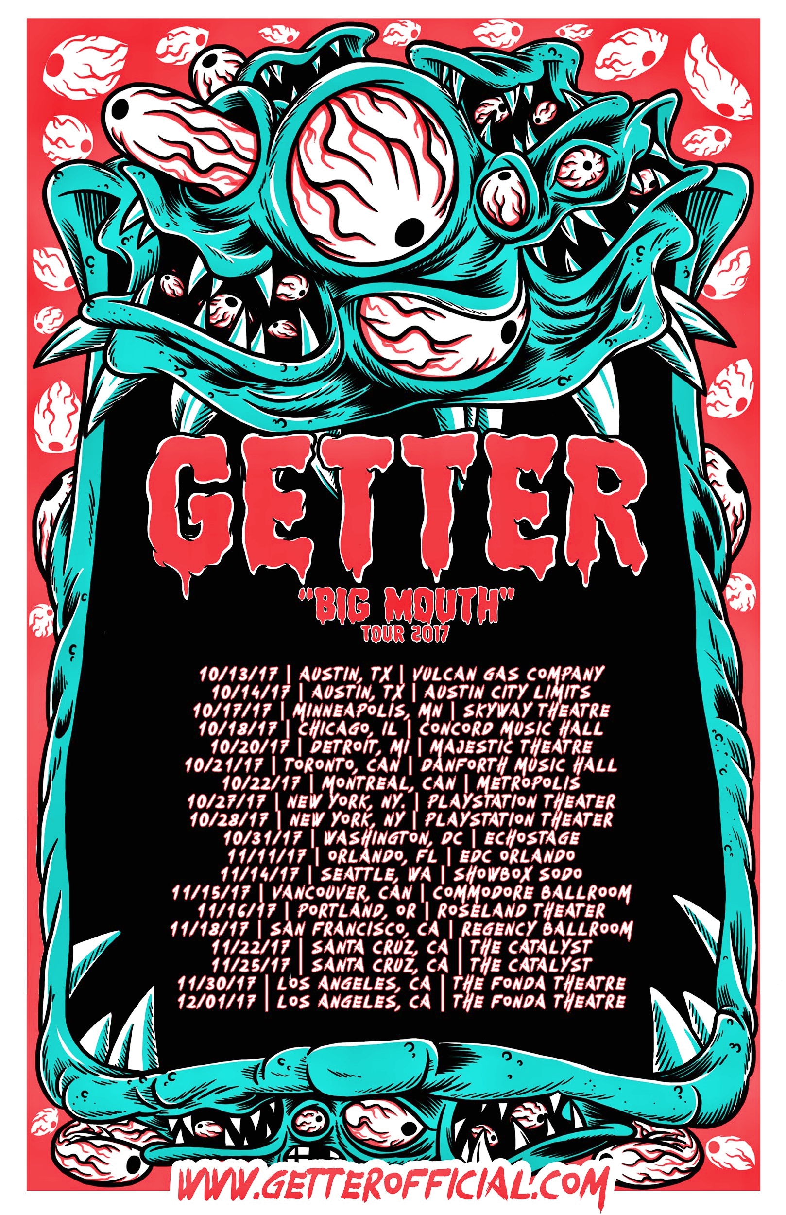 Getter 2017 Tour Flier