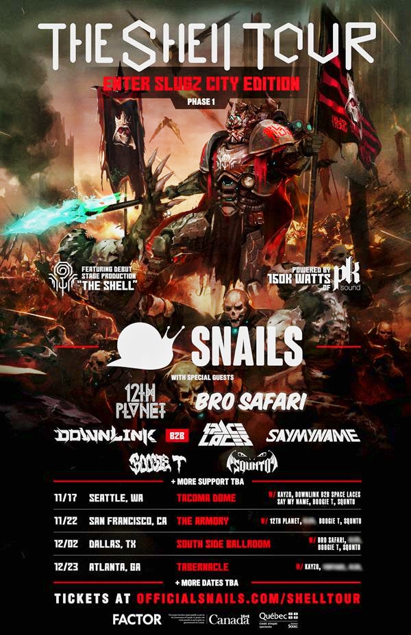 Snails 2017 Tour Flier
