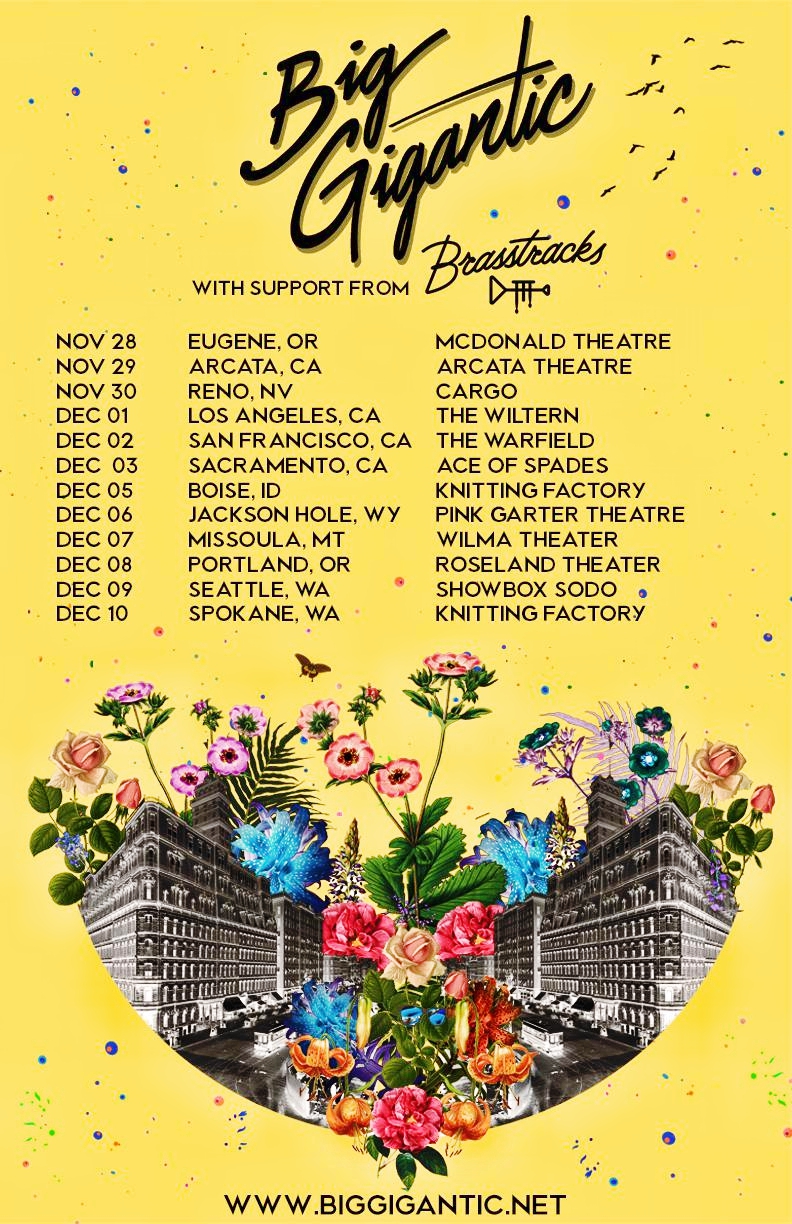 Big Gigantic West Coast 2017 Tour Flyer