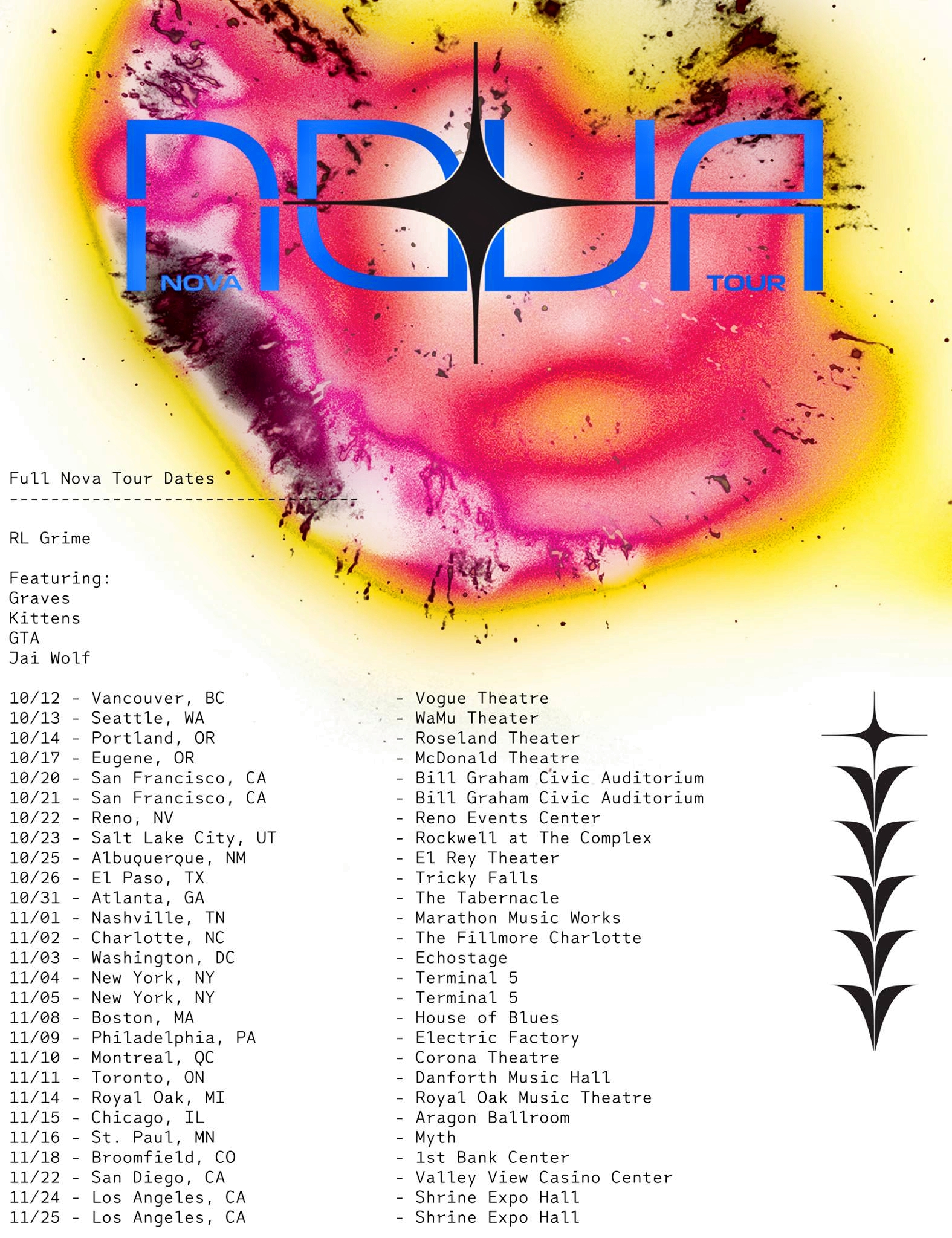 RL Grime NOVA Tour 2017