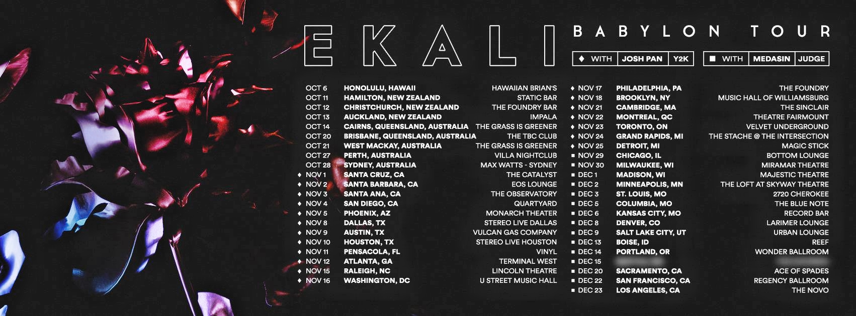 Babylon Tour 2017 Flier