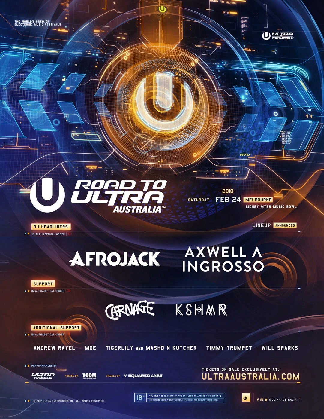 Ultra Australia 2018 Flyer