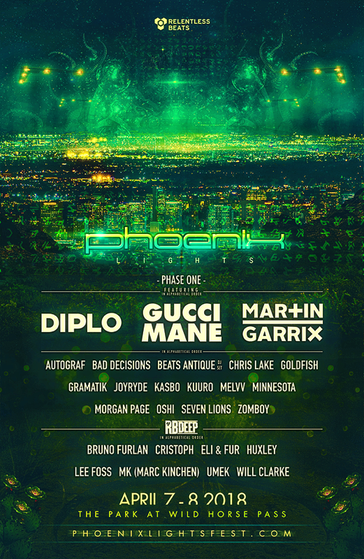 Phoenix Lights 2018 Lineup Flyer