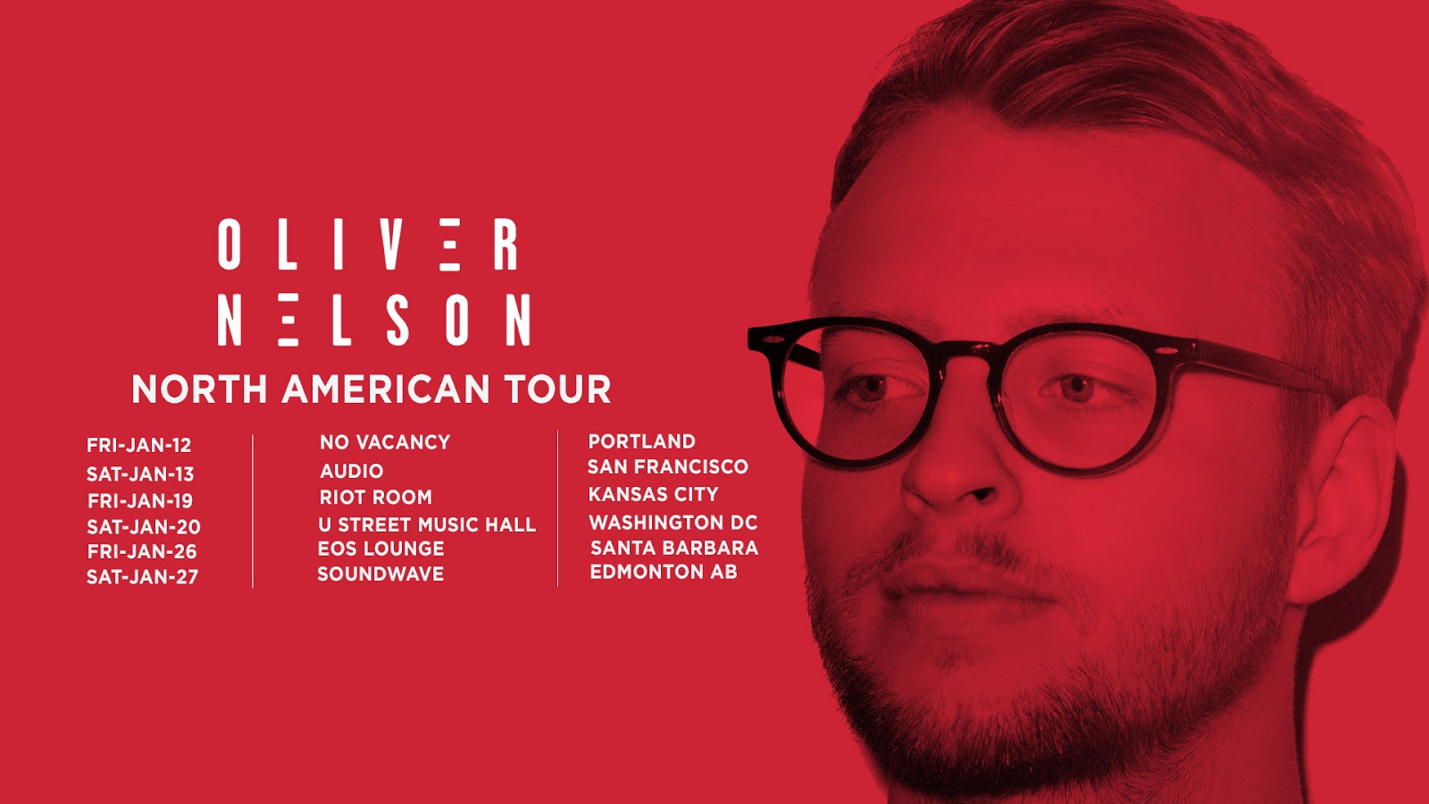 Oliver Nelson 2018 Tour Flyer