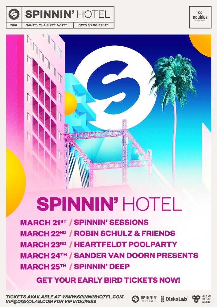 Spinnin Hotel 2018 Flyer