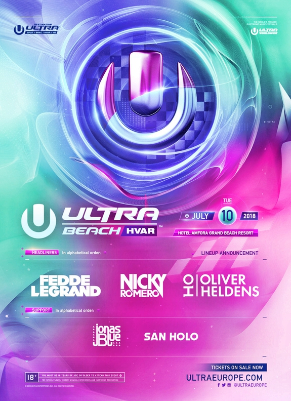 Ultra Beach Hvar 2018 Flyer