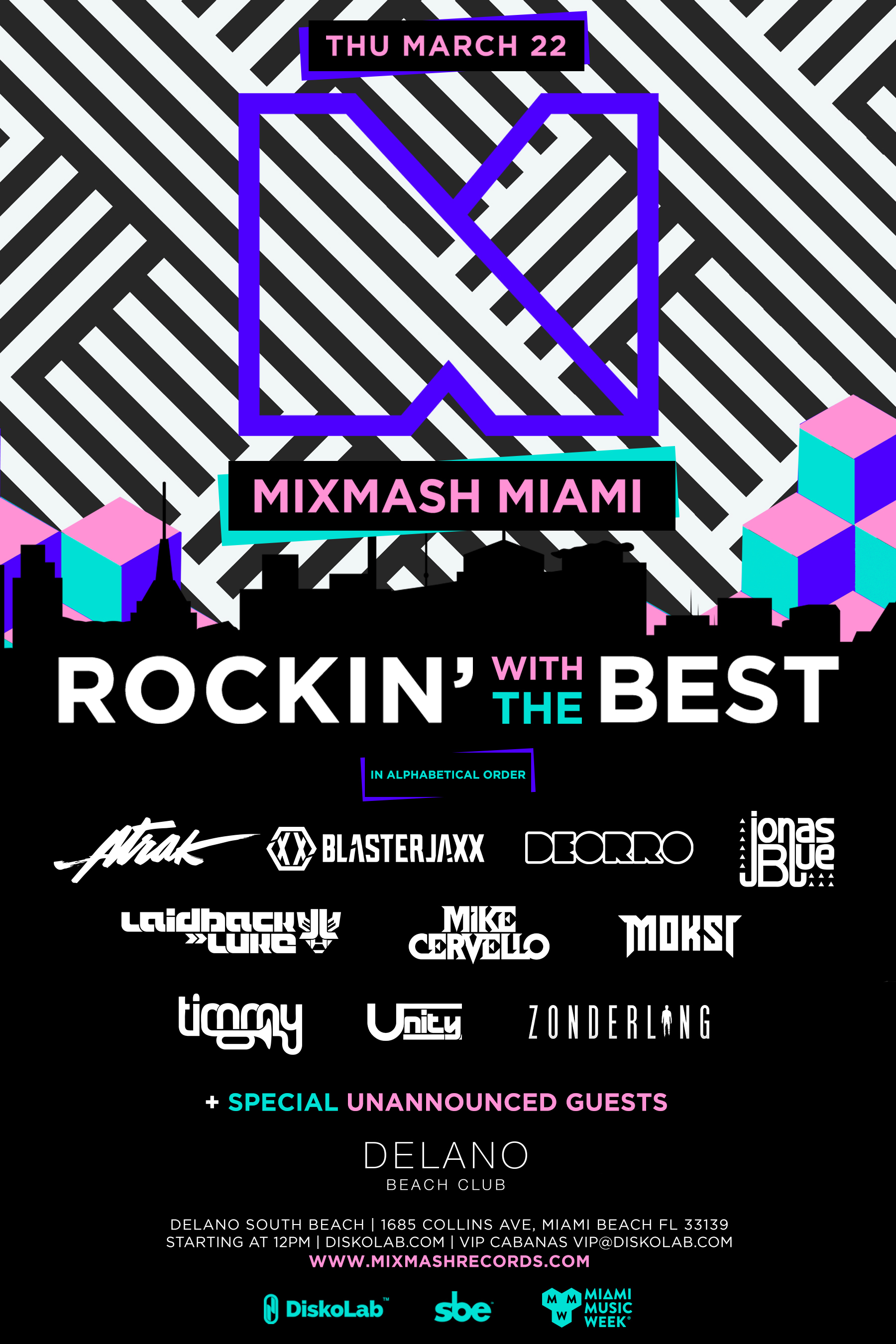 Mixmash Miami 2018 Flyer