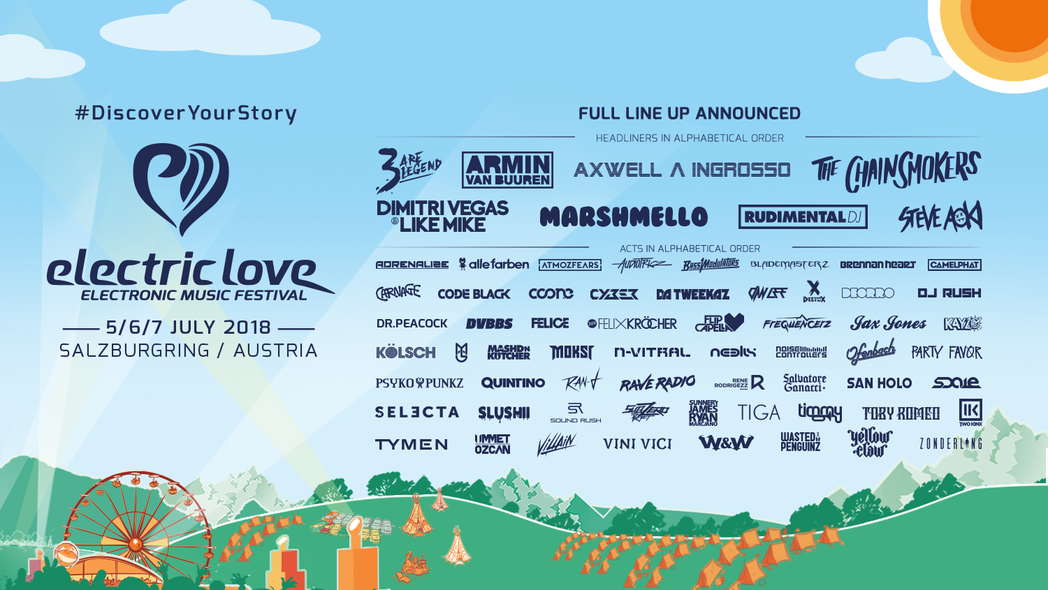 Electric Love Festival 2018 Flyer