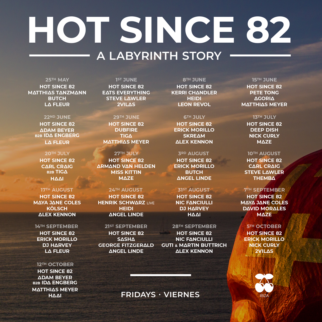 Hot Since 82 A Labyrinth Story 2018 Lineup Flyer