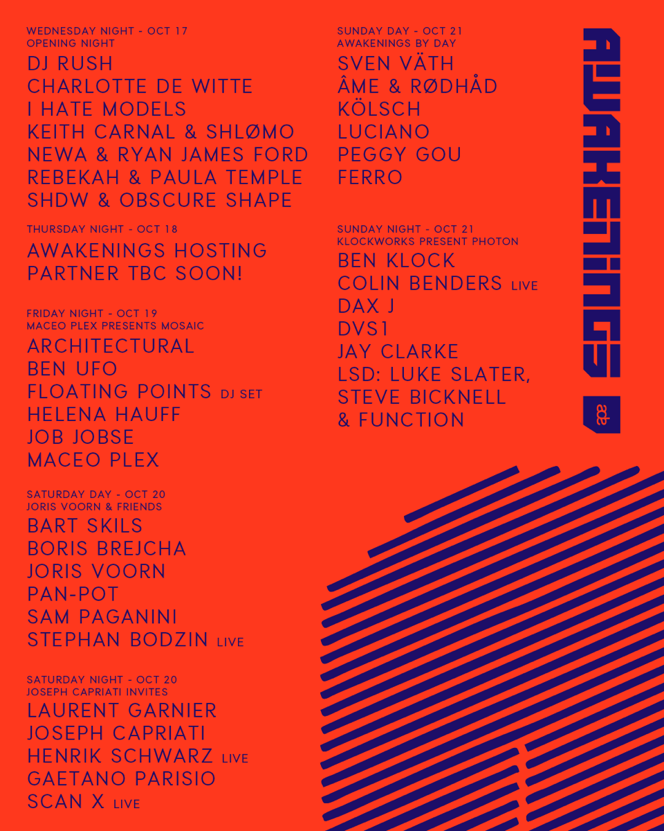 Awakenings ADE 2018 Flyer