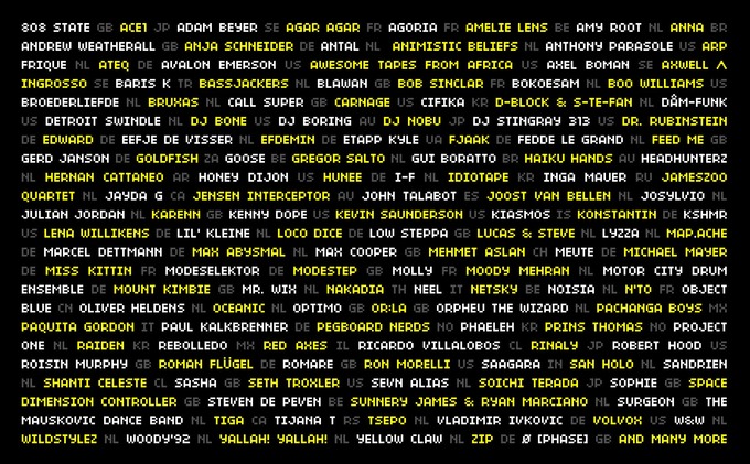 Amsterdam Dance Event 2018 Flyer