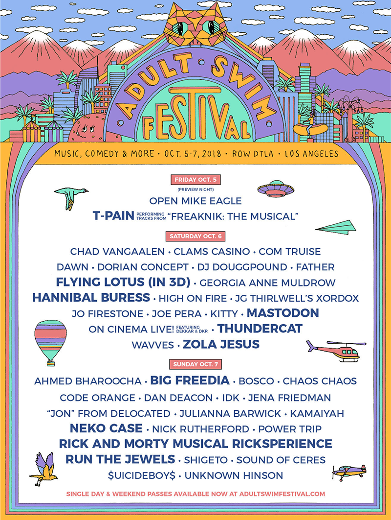 Adult Swim Festival 2018 Flyer