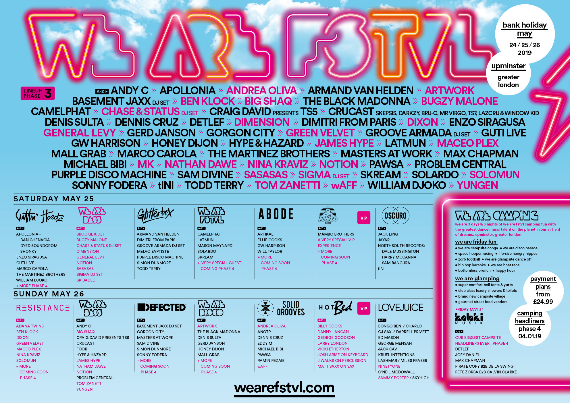 We Are Fstvl 2019 Lineup Flyer Edm Joy Edm Music Blog