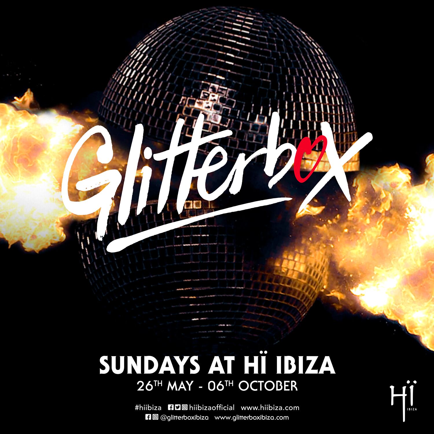 Ibiza Glitterbox 2019 Flyer
