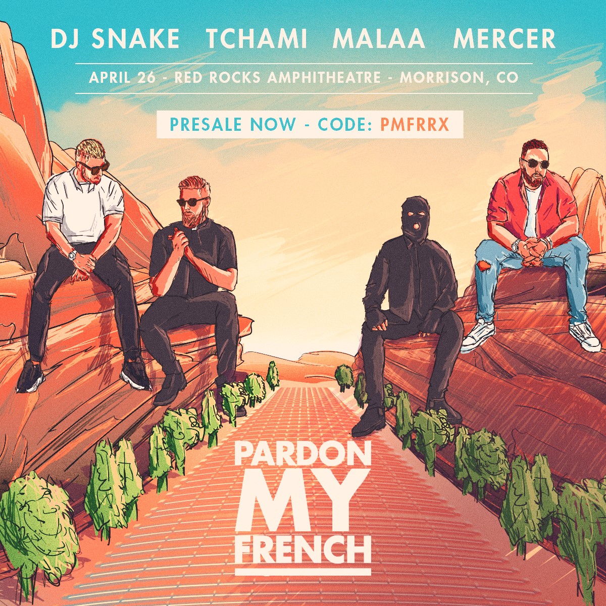 Pardon My French Red Rocks 2019 Flyer