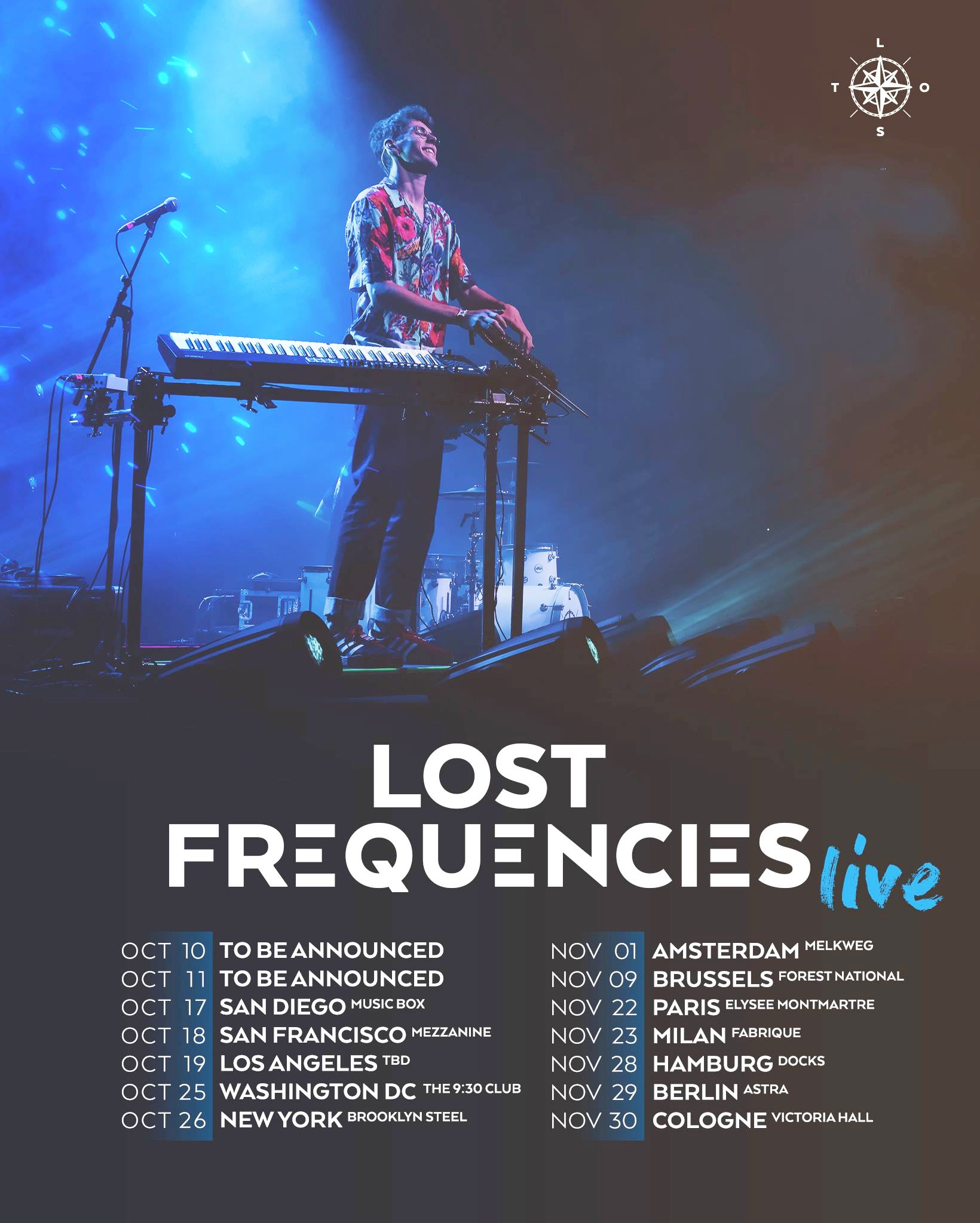 Lost Frequencies 2019 Tour Flyer