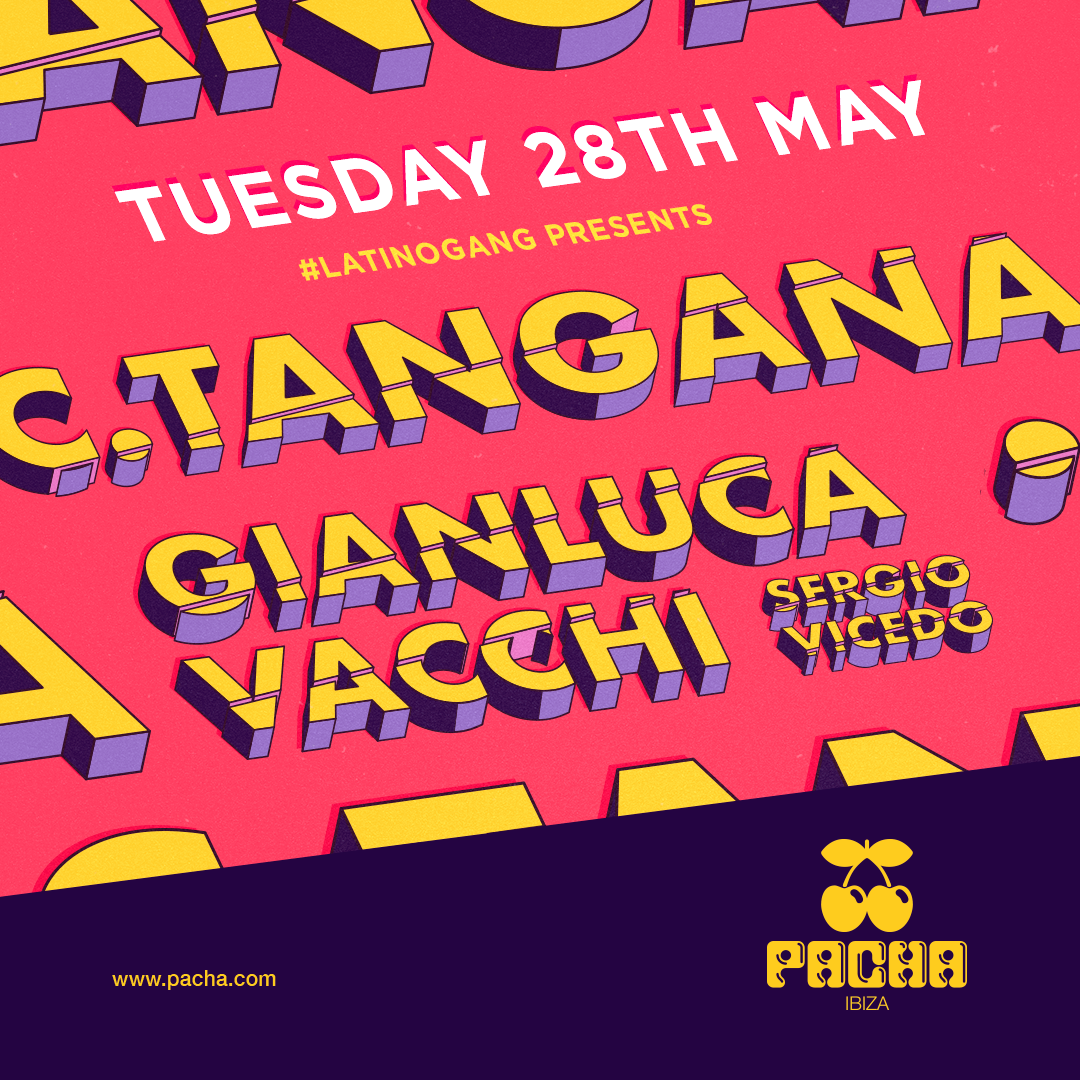 Gianluca Vacchi C Tangana Pacha 2019 Flyer