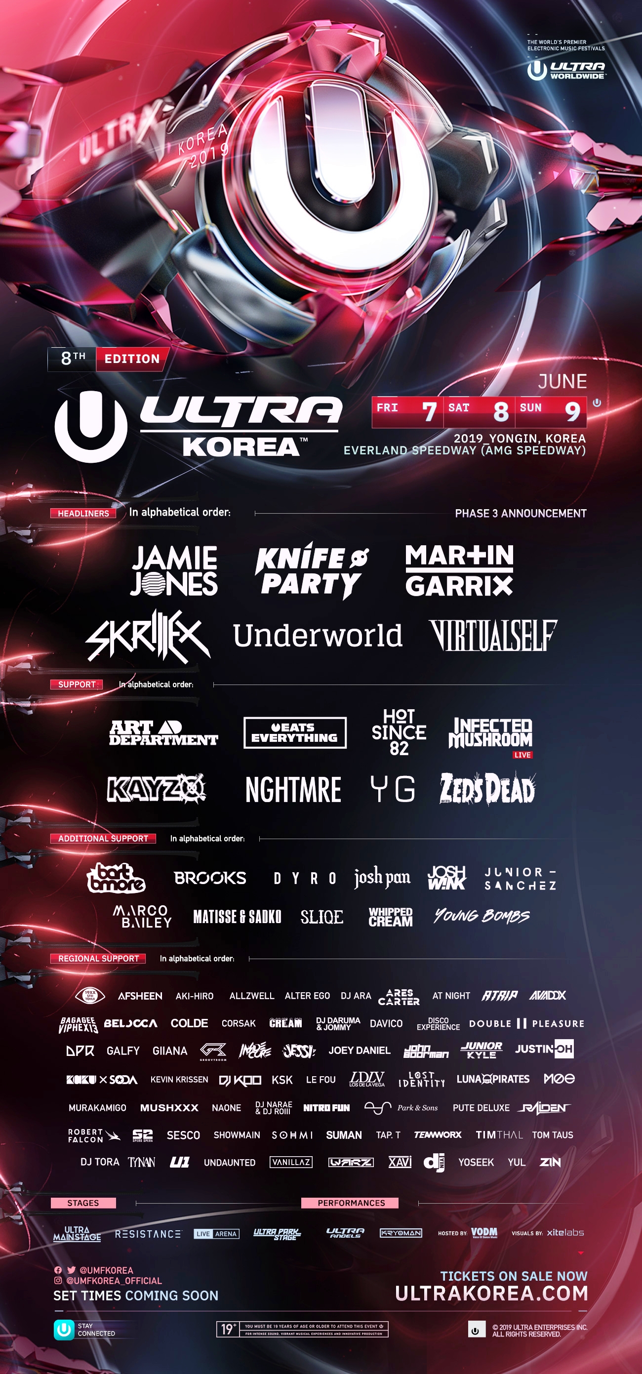Ultra Korea 2019 Flyer