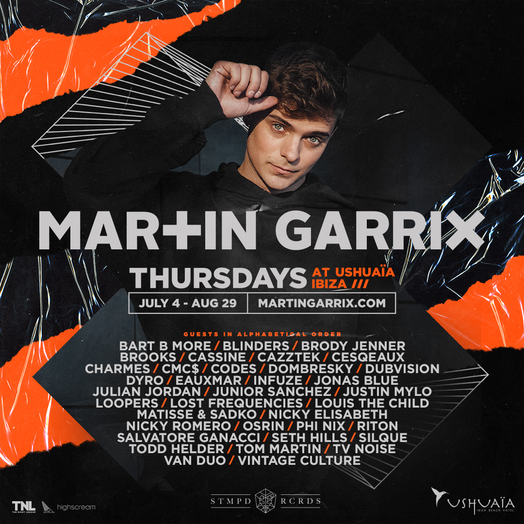 Ushuaia Ibizia Martin Garrix 2019 Phase One Flyer