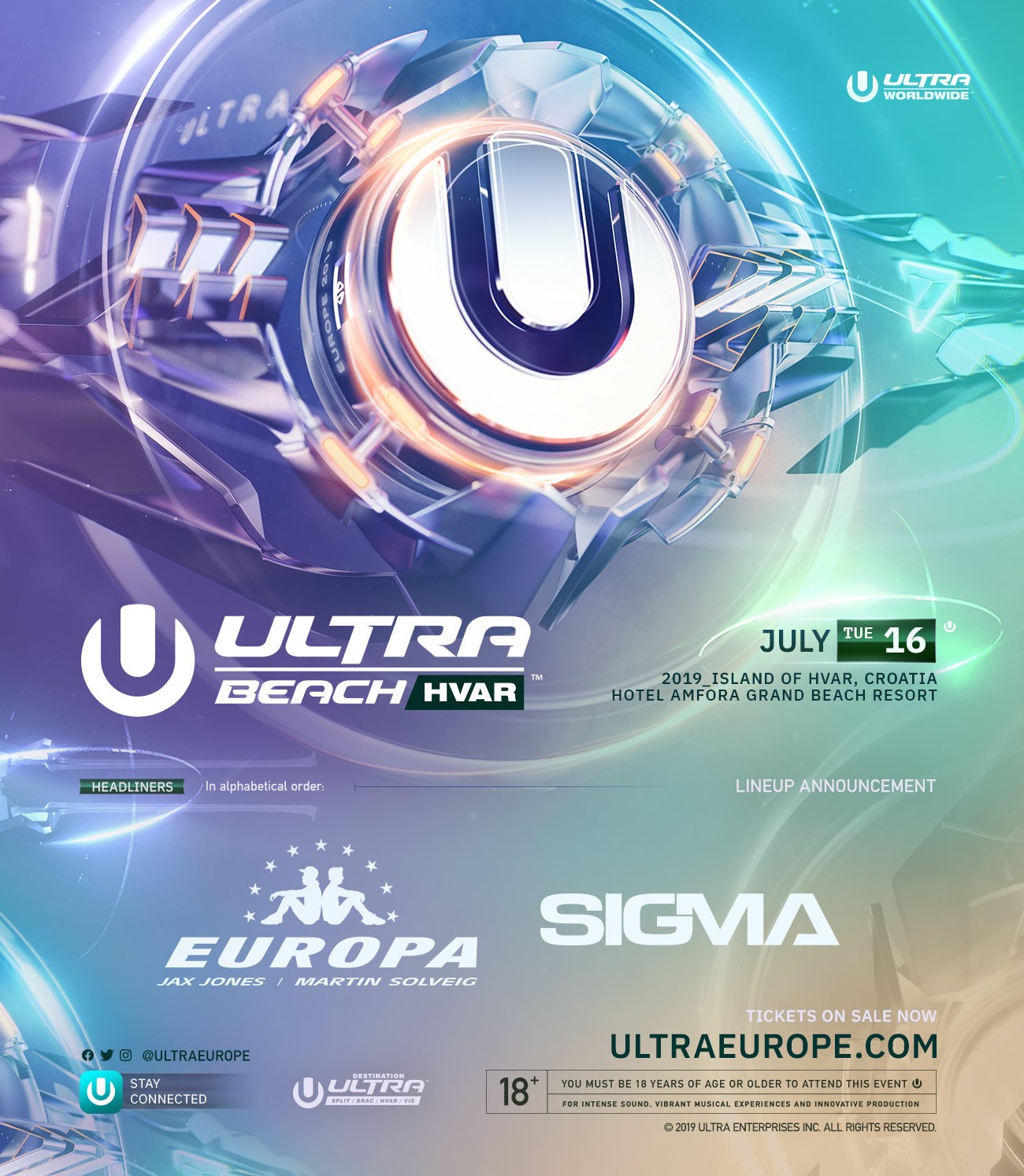 Ultra Beach Hvar Promo 2019 Flyer 1