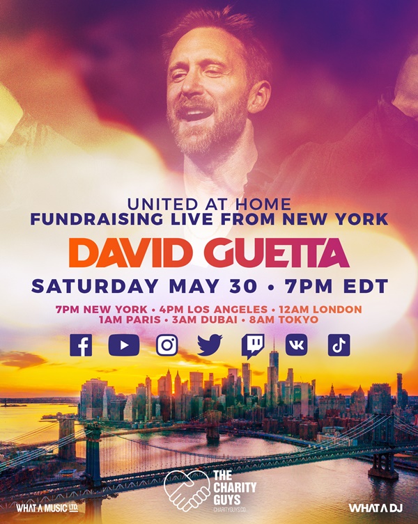 David Guetta United At Home Fundraising Live From New York