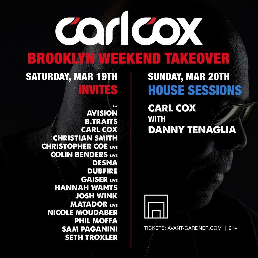 Carl Cox Brooklyn Weekend Takeover